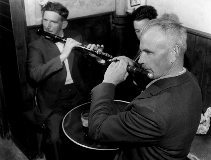 Musicians at Fleadh Cheoil, Swinford, 1961 / Bord Fáilte